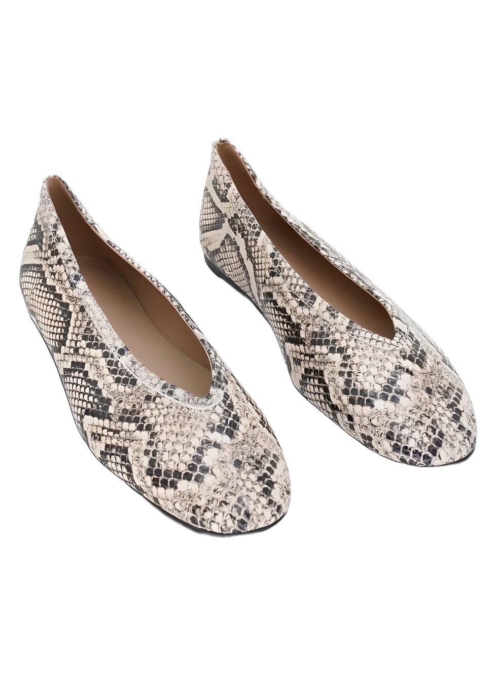 Marc Fisher LTD Gradi 2 Snakeskin Pointed Toe Flats Size 9M